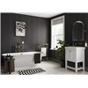 Showerwall Black Velvet Herringbone Tile