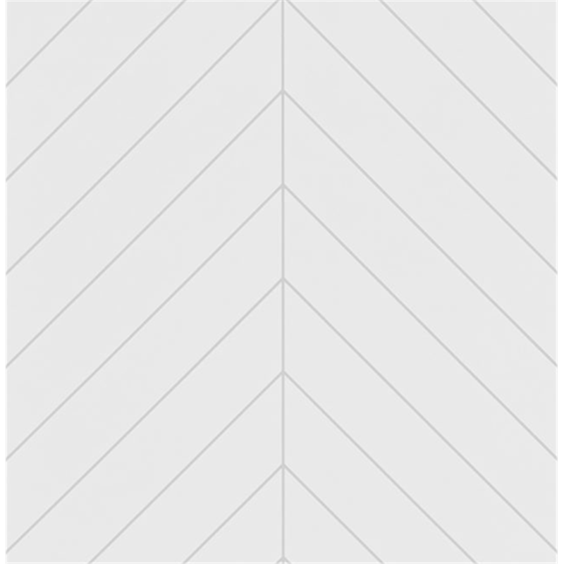 Showerwall Snow White Chevron Tile