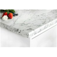 Marble Calcutta 38mm Postformed Edge - Semi-Gloss