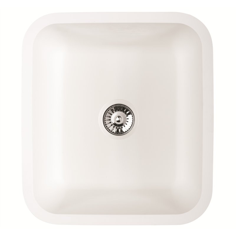 Mirostone Angara 1.0 Bowl Pure Acrylic White